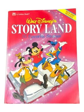 Golden Book Walt Disney’s Story Land Book Classic Disney Treasury Vintage 1991